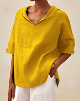 Zaylora - Linen Spring Summer Women Blouse