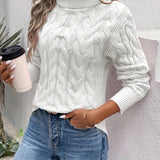 Avalyne – Women’s Cable Knit Turtleneck Jumper