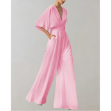 Celiane – Womens Wide Leg Fitted Jumpsuit