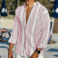 Mens Relaxed Striped Shirt