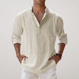 Nathaniel – Mens Relaxed Long Sleeve Button Shirt