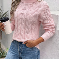 Avalyne – Women’s Cable Knit Turtleneck Jumper