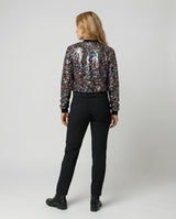 Zafrina - Womens Sequin Bomber Jacket