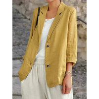 Magdara - Linen Relaxed Women Blazer