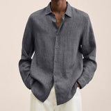 Olivane - Tailored Linen Long Sleeve Shirt