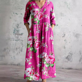 Florielle – Women Summer Dress Floral Print Loose Fit