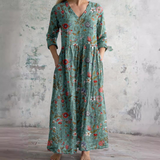 Florielle – Women Summer Dress Floral Print Loose Fit