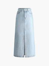 Mirevna – Women’s High Waisted Denim Skirt