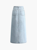 Mirevna – Women’s High Waisted Denim Skirt