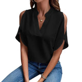 Alverra - Summer Short Sleeve Blouse