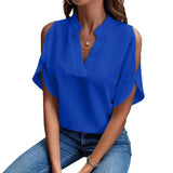 Alverra - Summer Short Sleeve Blouse
