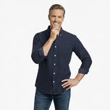 Dominick – Camicia casual da uomo a maniche lunghe con bottoni