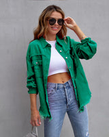 Novalisse – Giacca di jeans oversize da donna