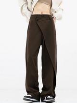 Elina | Pantaloni Donna a Gamba Larga | Asimmetrici & Eleganti