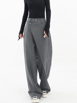 Elina | Pantaloni Donna a Gamba Larga | Asimmetrici & Eleganti