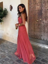 Tolinda - One Shoulder Mesh Maxi Dress