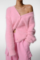 Fluffy Oversized Cardigan | Soft Knit | Cozy & Stylish