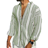 Montherra - Striped Linen Shirt For Men