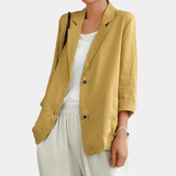 Calista – Women Buttoned Blazer With Pockets