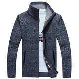 Thoran – Men’s Zip Sweater with Checked Lining