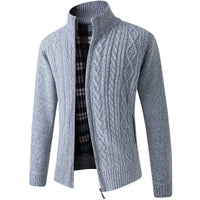 Men's knitted waistcoat – zip fastening at the front