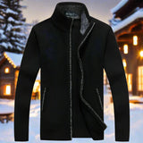 Thoran – Men’s Zip Sweater with Checked Lining