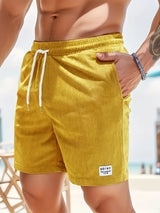 Marvello - Mens Swim Shorts With Elastic Waist Drawstring