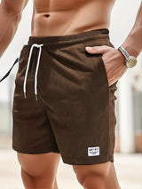 Marvello - Mens Swim Shorts With Elastic Waist Drawstring