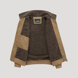 Corvein – Men’s Fleece Bomber Jacket with Zip