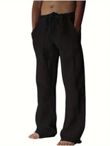 Artheon - Men Linen Baggy Trousers Relaxed Fit