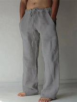 Artheon - Men Linen Baggy Trousers Relaxed Fit