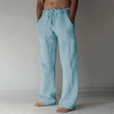 Artheon - Men Linen Baggy Trousers Relaxed Fit