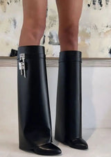 Elyndra - Womens Hidden Heel Minimalist Boots