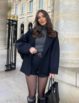 Valestra – Oversized Wool Coat For Women