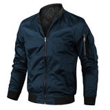 Roderic – Men’s Stand Collar Jacket with Ribbed Cuffs
