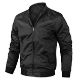 Roderic – Men’s Stand Collar Jacket with Ribbed Cuffs