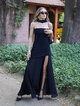 Lunavera - High Slit Flowing Maxi Dress