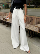 Maren | Pantaloni Donna | Gamba Larga Unita Senza Cintura