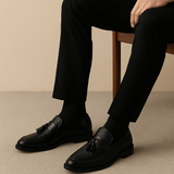 Martinn – Mens Woven Tassel Slip On Loafers