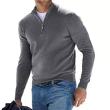 Thorellan – Men’s Wool-Blend Half-Zip Sweater