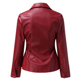 Aurelia - Leather Long Sleeve Blouse