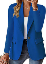 Elsinora – Women’s Single Button Blazer With Classic Lapel