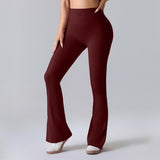 Nianna - Flared High Waist Fitness Leggings