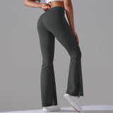 Nianna - Flared High Waist Fitness Leggings
