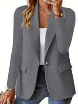 Elsinora – Women’s Single Button Blazer With Classic Lapel