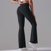 Nianna - Flared High Waist Fitness Leggings