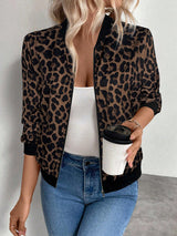 Almira - Shiny Womens Bomber Jacket With Zip