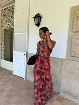 Tolinda - One Shoulder Mesh Maxi Dress