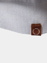 Melgior – Slim Fit Zip Collar Striped Polo Shirt