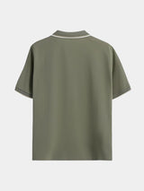 Robin – Mens V Neck Polo Shirt With Contrast Trim